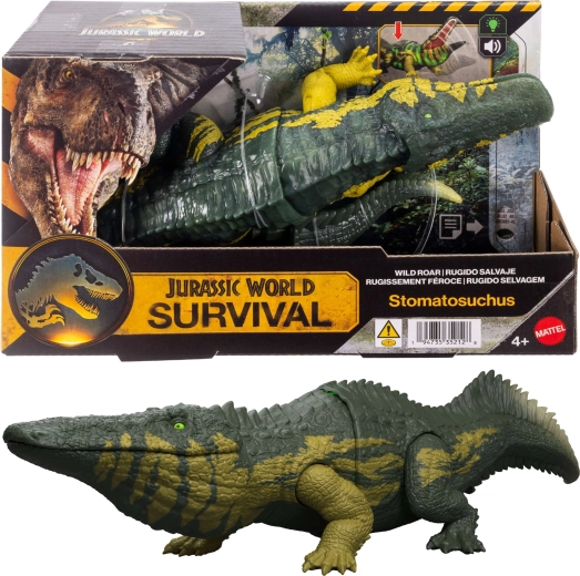 Interaktīvs Jurassic World dinozaurs Stomatosuchus ar skaņu un gaismu