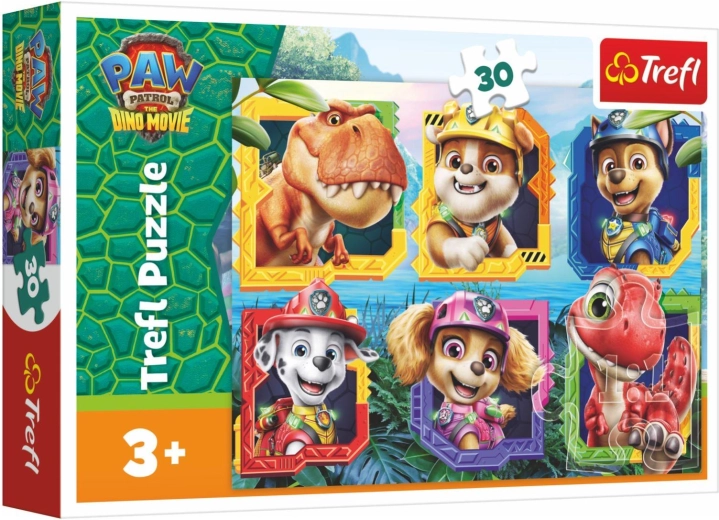 Puzle Tlapkovā patruļa (Paw Patrol) Dino Movie Dinozauru sala 30 gab.