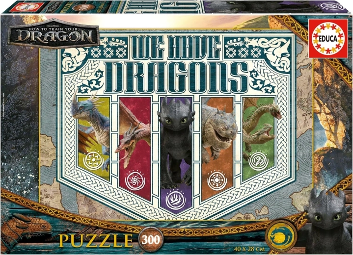 Educa puzzle How to Train Your Dragon 300 pieces