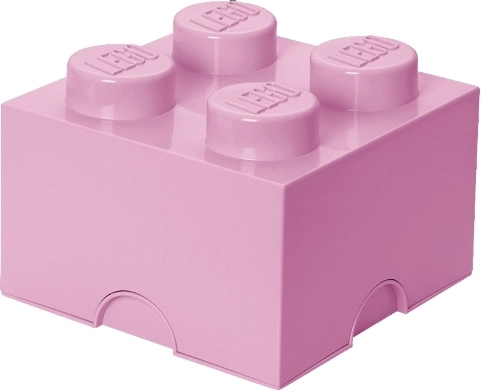 Lego uzglabāšanas kaste 4 gaiši rozā