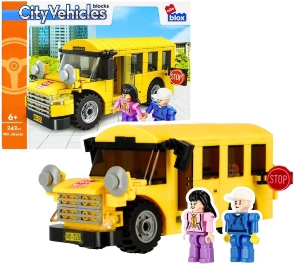 Alleblox City būvkomplekts skolas autobuss (242 detaļas) - 1 gab.
