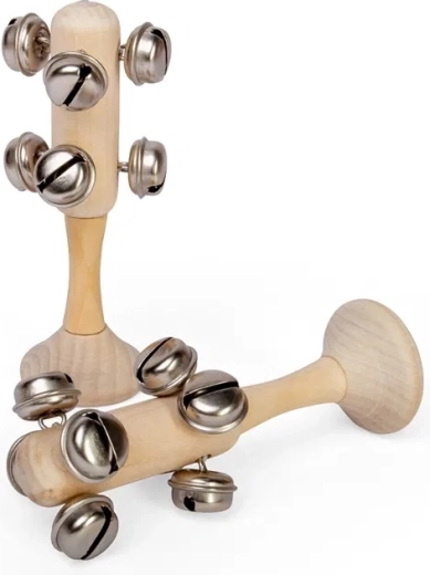 Bigjigs Toys mini zvaniņi – dabīga koka rotaļlieta