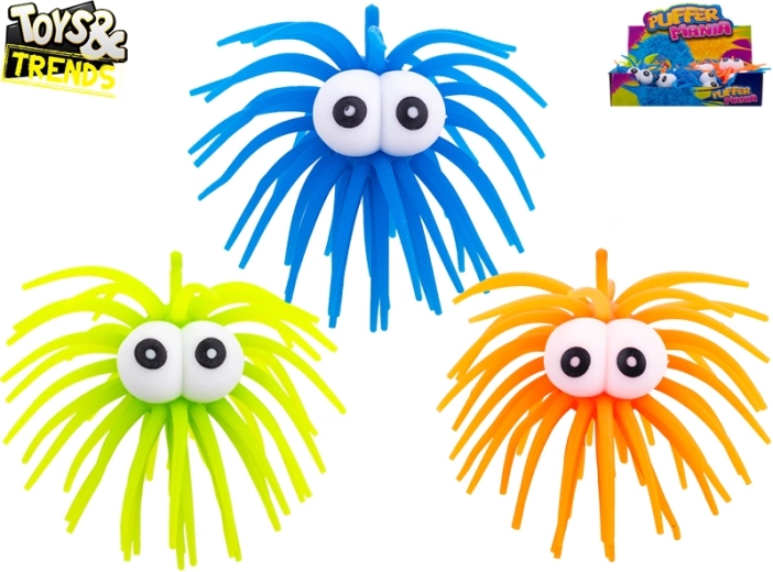 Stiepjama antistresa bumbiņa ar lielām acīm Toys & Trends 4 cm