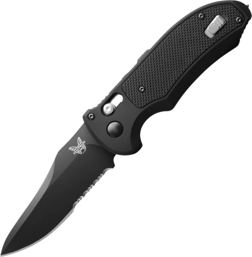 Benchmade Auto Triage Automatic Rescue Knife with Black Blade