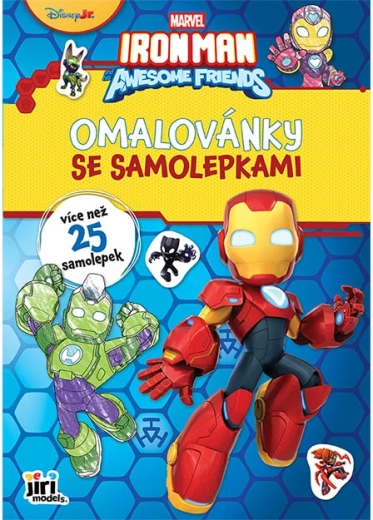 A4 krāsojamā grāmata ar uzlīmēm Ironman