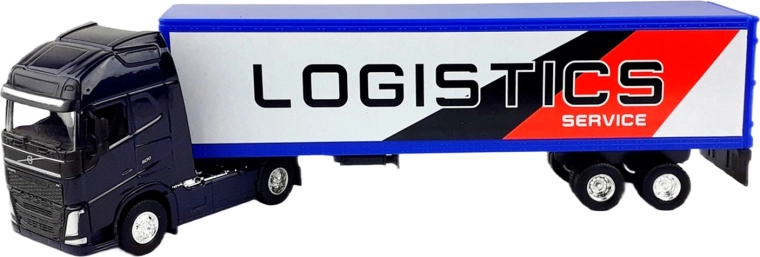 Metal Truck with Trailer VOLVO 1:64 Welly