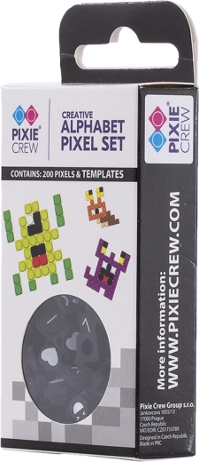 Pixie Crew tematiskā mazo pikseļu komplekts ar burtiem un simboliem