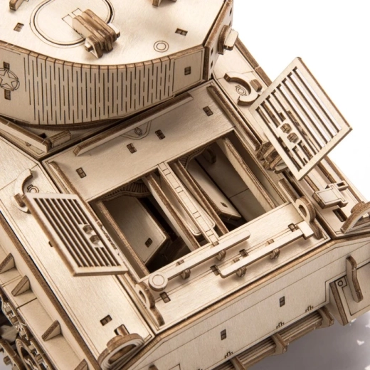 Precisely cut pieces, no glue required