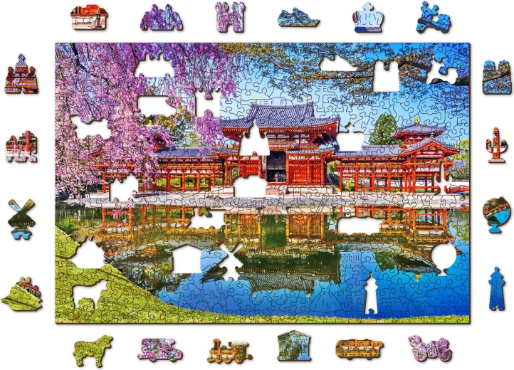 WOODEN CITY wooden puzzle BYODO‑IN Temple, Kyoto – 505 pieces