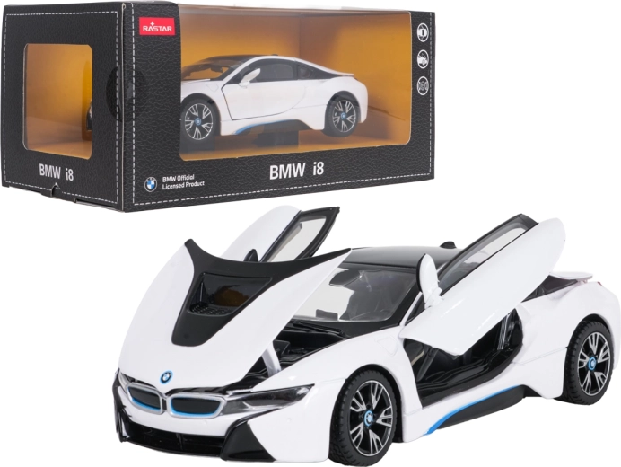 Metal BMW i8 RASTAR model 1:24 – White