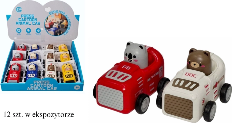 Toddler car with “press and go” drive - 1 piece