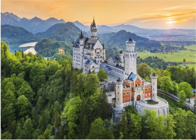 Puzle Pavasara Neuschwanstein 1000 gabaliņi