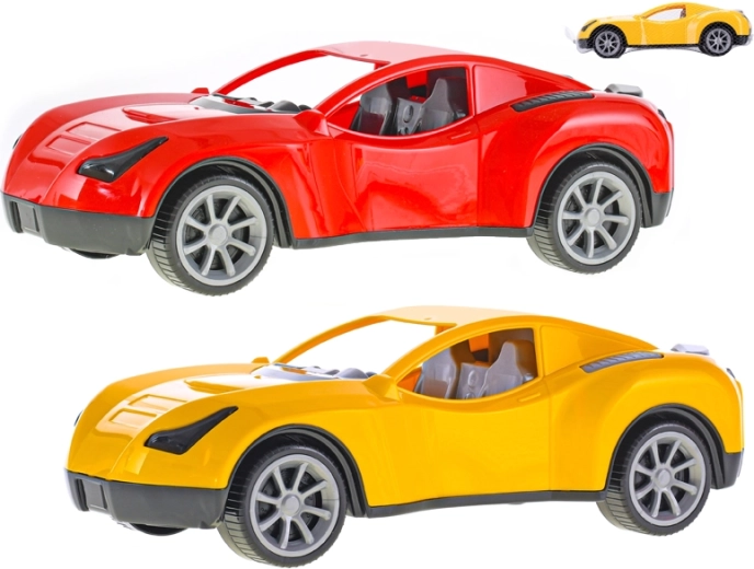 Sports car 38 cm with freewheel, 2 colors