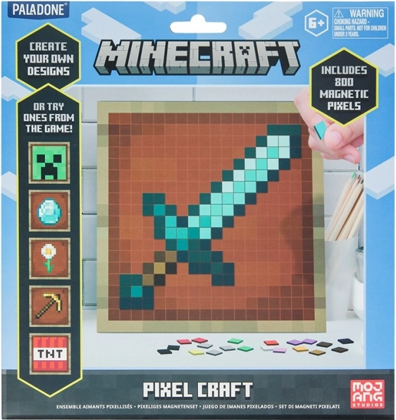 Minecraft piksela radošā magnētiskā komplekts 800 gab.