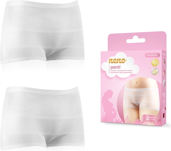 Neno Panti atkārtoti lietojamas tīkliņveida pēcdzemdību biksītes, M izmērs, 2 gab.