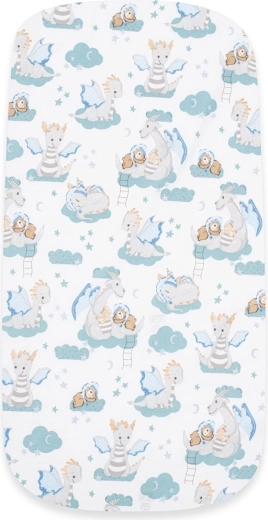 Cotton Stroller Fitted Sheet New Baby Little Dragon 35 × 75 cm