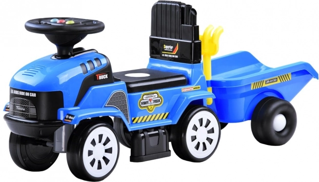 Ride-on tractor with trailer and melodies for children – Tractor