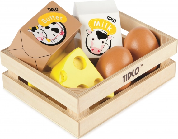 Tidlo koka kaste ar piena produktiem un olām