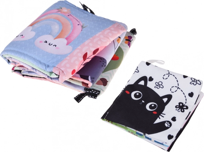 Kontrastu grāmatiņas un drošs spogulītis