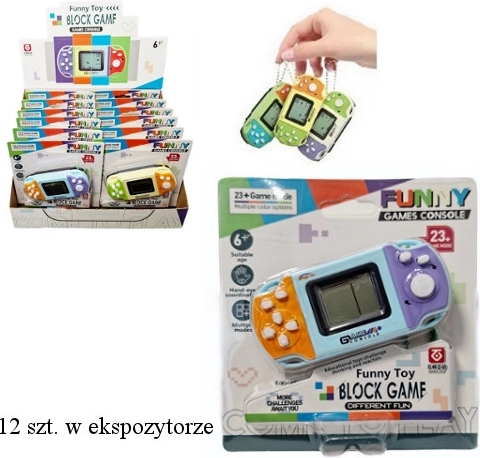 Electronic keychain – mini game console with 23 games