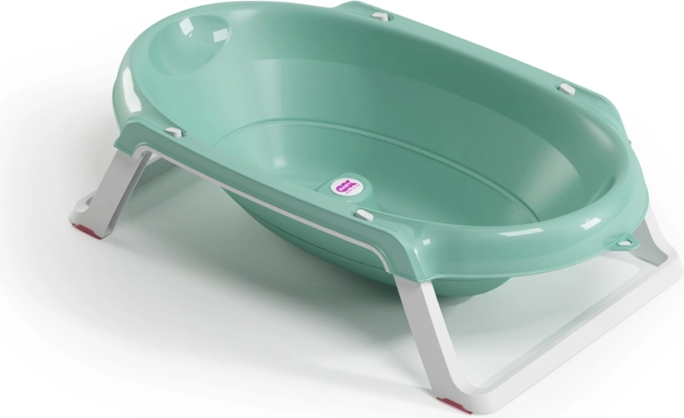Ok Baby salokāma neslīdoša vanniņa Onda Slim 0–12 mēneši – Tirkīza