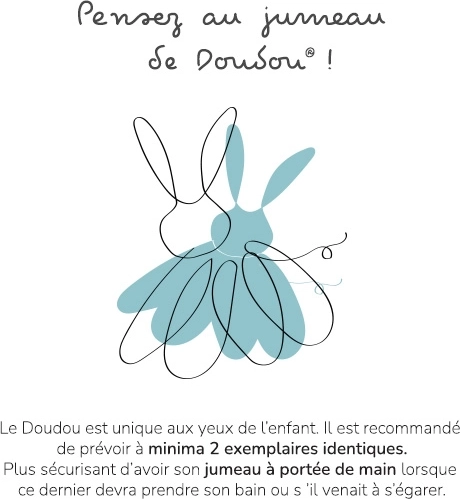 Doudou dāvanu komplekts – plīša zaķītis un sedziņa