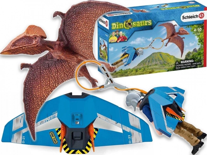 Schleich Dinosaurs raķešu mugursoma Jetpack vajāšanai