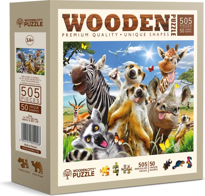 Wooden City koka puzle Laipni lūdzam Āfrikā 505 gab.