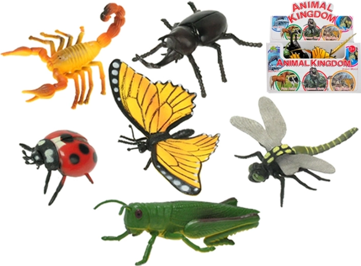 Plastic insect figurine 9–13 cm - 1 pc mix