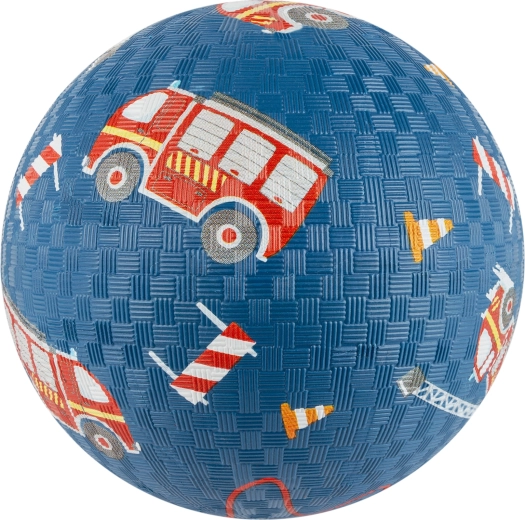 Bērnu bumba “Ugunsdzēsēji” 17 cm no dabīgā kaučuka Sigikid