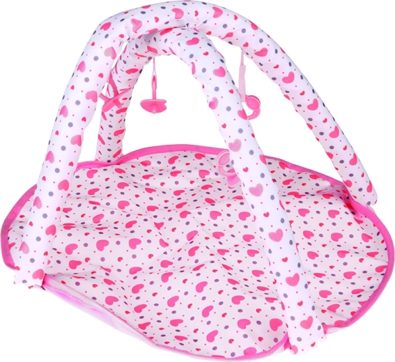 Play mat with activity arch for sensory exploration