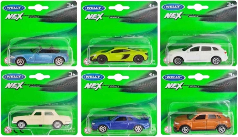 Welly auto modelis 1:60, mikss – 1 gab.
