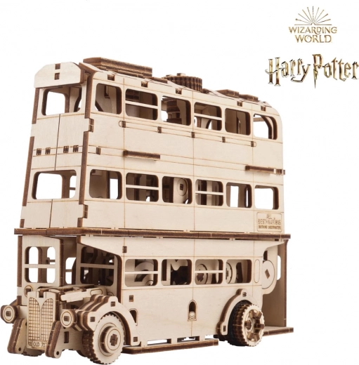 Ugears 3D koka mehāniskais puzles modelis Bruņinieku autobuss (Harry Potter)