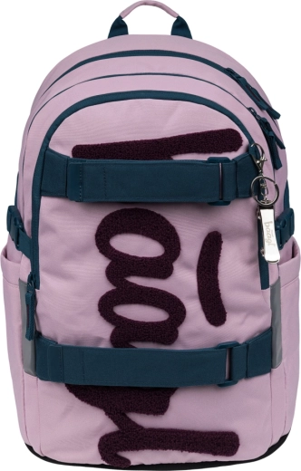Baagl school backpack Skate Rose made from recycled material