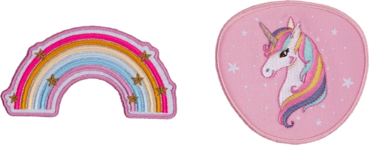 Maināmās nozīmītes BAAGL Baaglies Rainbow Unicorn, 2 gab.