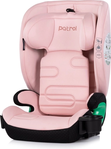 Chipolino Patrol i-Size ISOFIX car seat powder pink 100–150 cm