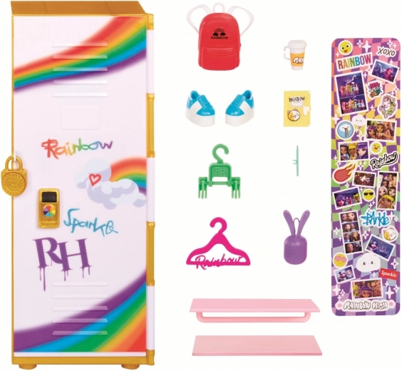 Skolas skapītis RAINBOW HIGH Style Locker ar aksesuāriem
