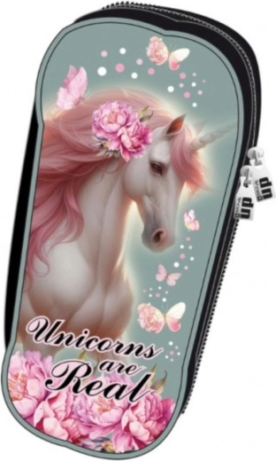Back me up two-tier pencil case Unicorns