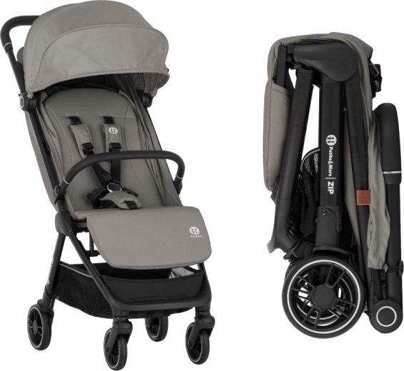 Petite&Mars sporta ratiņi Zip creamy cocoa