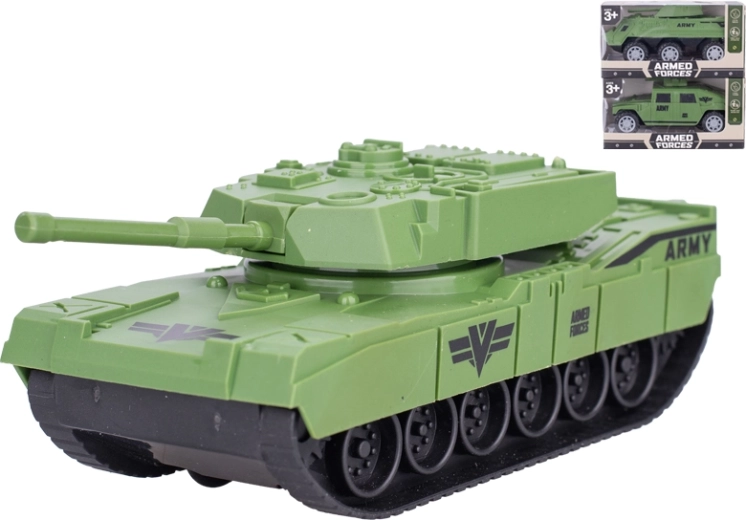 Militārie inercauto 13–14 cm – tanks, bruņutransportieris un apvidus auto