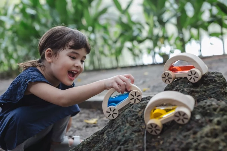 Ilgtspējīga ekoloģiska PlanToys rotaļlieta