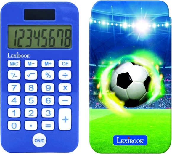 Lexibook kabatas kalkulators ar futbola motīvu
