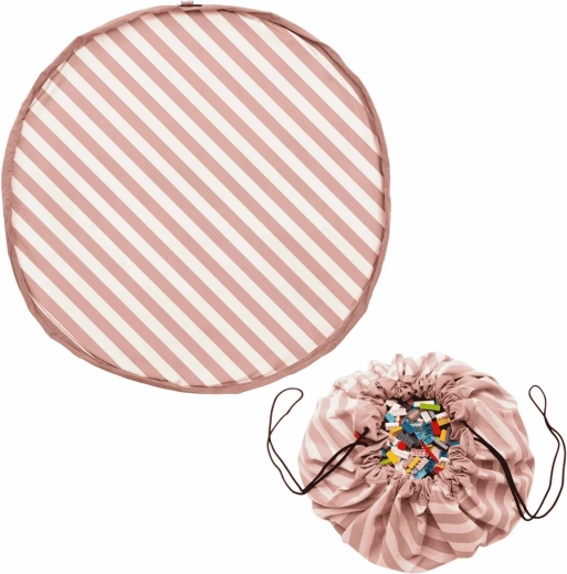 Play&Go Noomad original play mat and toy storage bag stripes pink - 1 piece