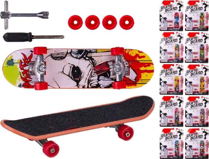 Mini metāla pirkstu skrituļdēlis 9,5 cm bērniem