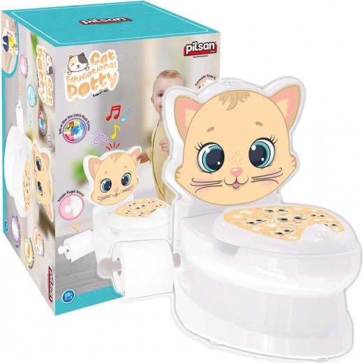 Interactive Cat Potty with Lid PILSAN