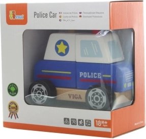 Viga wooden stacking puzzle police car