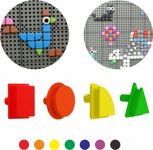 Masterkidz ģeometrisku formu tapu komplekts STEM tāfelēm