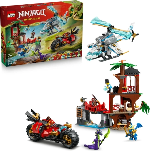 LEGO NINJAGO nindzju transportlīdzekļu cīņa un namiņš kokā