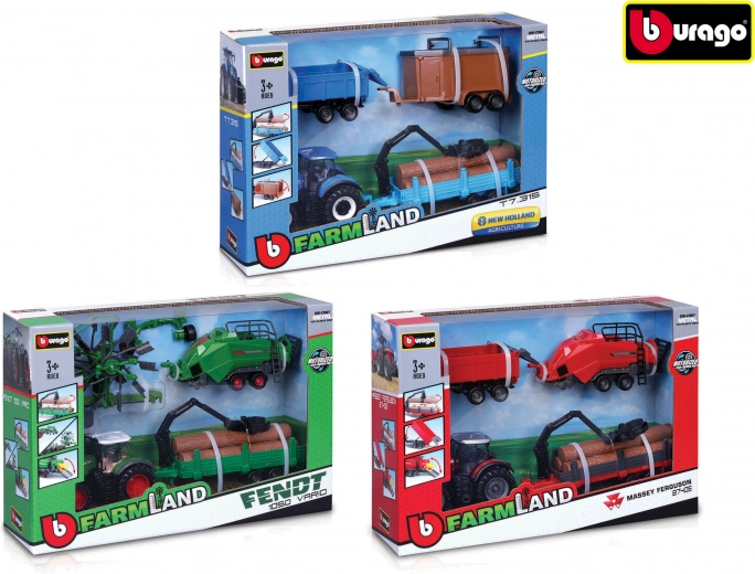 Bburago farm tractor gift set 10 cm