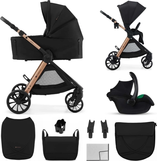 Kinderkraft kombinētie rati Vesto 2 3v1 black